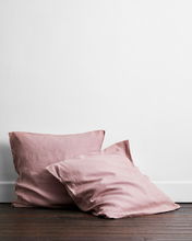 Load image into Gallery viewer, Lavender 100% Flax Linen European Pillowcases (Set of Two)