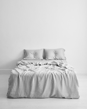 Load image into Gallery viewer, Fog 100% Flax Linen Pillowcases (Set of Two)