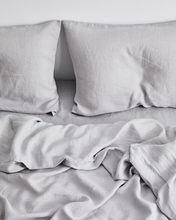 Load image into Gallery viewer, Fog 100% Flax Linen Pillowcases (Set of Two)