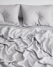 Load image into Gallery viewer, Fog 100% Flax Linen Duvet Cover