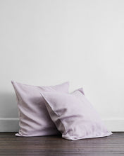 Load image into Gallery viewer, Lilac 100% Flax Linen European Pillowcases (Set of Two)