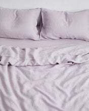 Load image into Gallery viewer, Lilac 100% Flax Linen Bedding Set