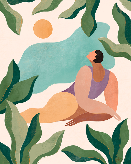 Maggie Stephenson x Bed Threads 'Lagoon' Print