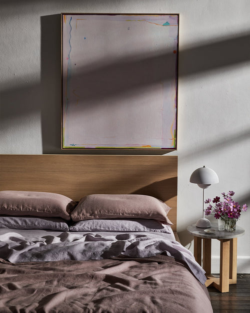 Lavender 100% Flax Linen Bedding Set
