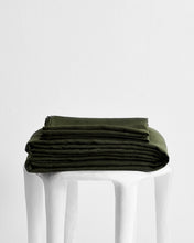 Load image into Gallery viewer, Olive 100% Flax Linen Sheet Set