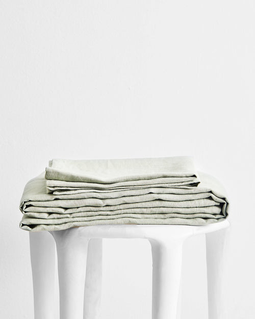 Sage 100% Flax Linen Sheet Set