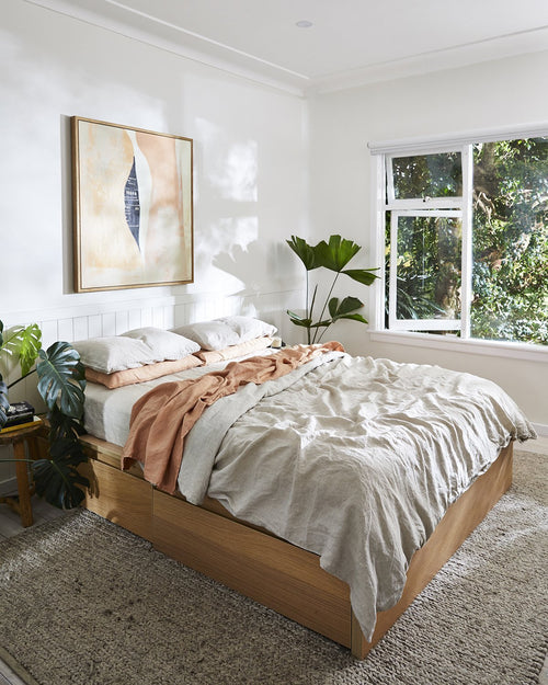 Oatmeal 100% Flax Linen Duvet Cover
