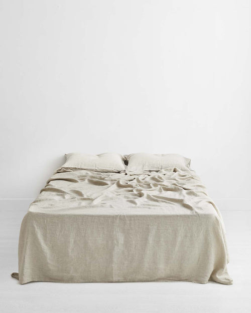 Oatmeal 100% Flax Linen Sheet Set