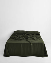 Load image into Gallery viewer, Olive 100% Flax Linen Sheet Set
