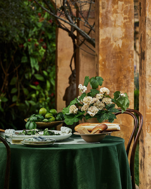 100% Linen Tablecloth in Olive