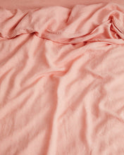 Load image into Gallery viewer, Peach 100% Flax Linen Bedding Set