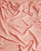 Load image into Gallery viewer, Peach 100% Flax Linen Flat Sheet