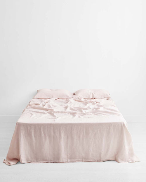 Rosewater 100% Flax Linen Sheet Set