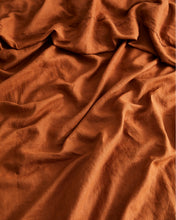 Load image into Gallery viewer, Rust 100% Flax Linen Bedding Set