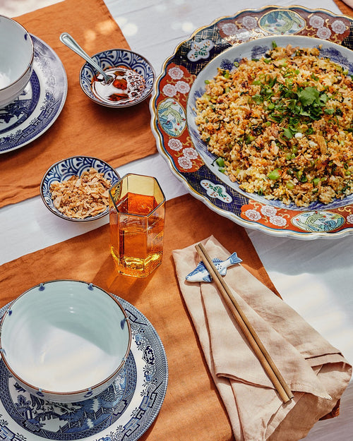 100% Linen Placemats in Rust (Set of Four)