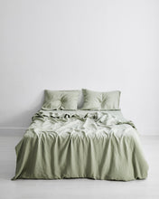 Load image into Gallery viewer, Sage 100% Flax Linen Pillowcases (Set of Two)