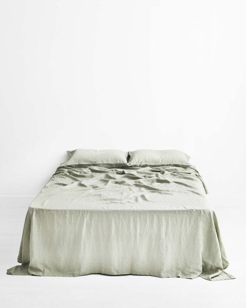 Sage 100% Flax Linen Sheet Set