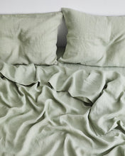 Load image into Gallery viewer, Sage 100% Flax Linen Duvet Cover