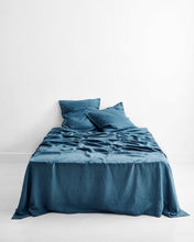 Load image into Gallery viewer, Petrol 100% Flax Linen European Pillowcases (Set of Two)