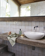 Load image into Gallery viewer, 100% Linen Waffle Hand and Face Towel in Sage