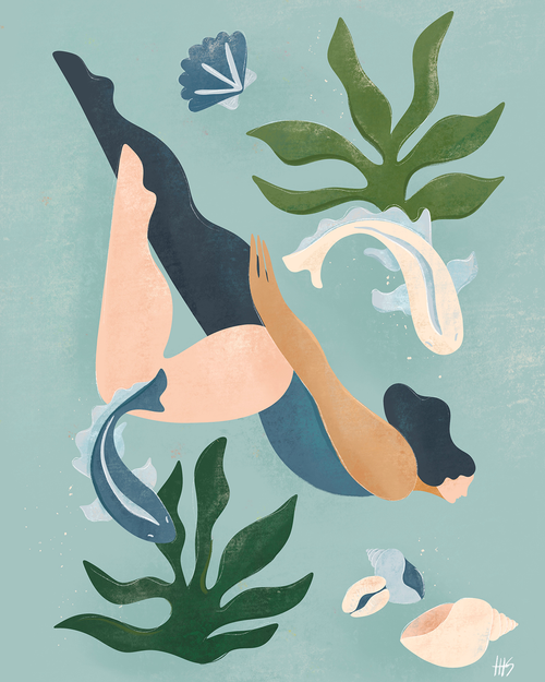 Maggie Stephenson x Bed Threads 'Submerge' Print