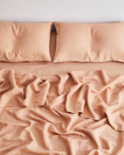 Load image into Gallery viewer, Terracotta 100% Flax Linen Pillowcases (Set of Two)