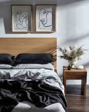 Load image into Gallery viewer, Charcoal 100% French Flax Linen Throw