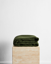 Load image into Gallery viewer, Olive 100% French Flax Linen Throw