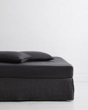 Load image into Gallery viewer, Charcoal 100% Flax Linen Valance