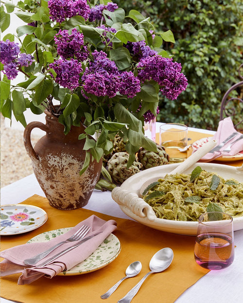 100% Linen Tablecloth in White