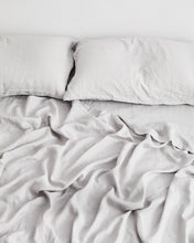 Load image into Gallery viewer, Fog 100% Flax Linen Fitted Sheet