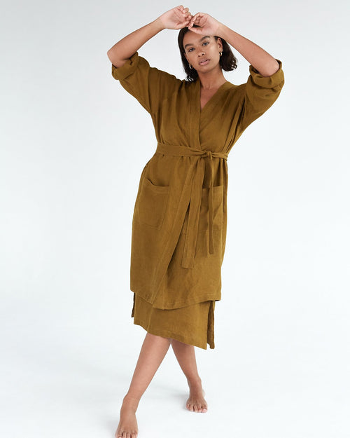 100% French Flax Linen Shorts in Charcoal