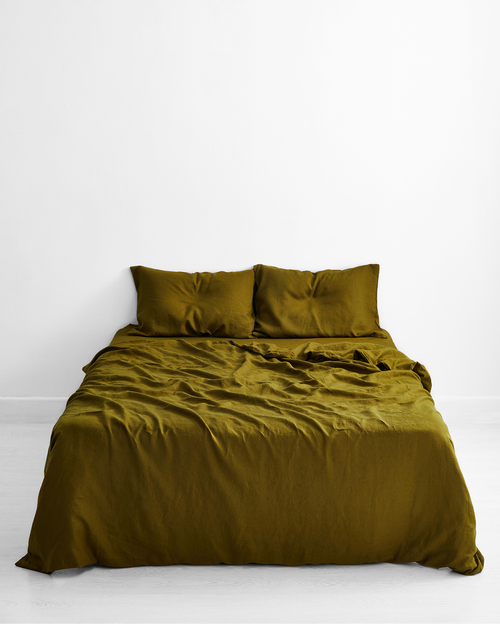 Pink Clay 100% Flax Linen Duvet Cover