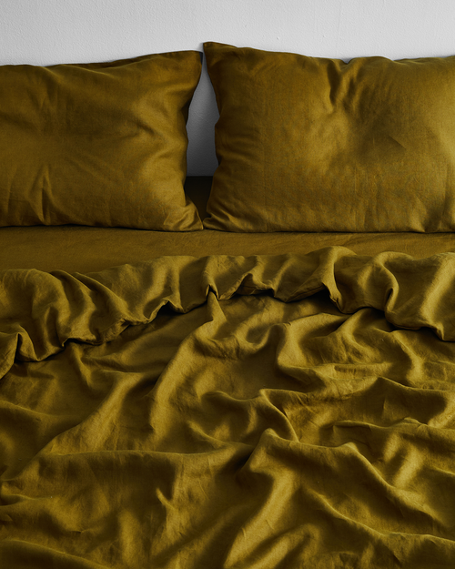 Pink Clay 100% Flax Linen Duvet Cover