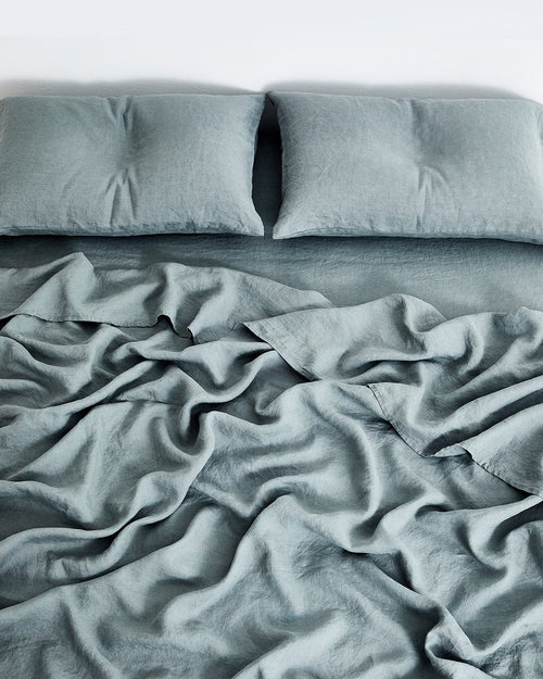 Mineral 100% Flax Linen Fitted Sheet