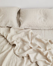 Load image into Gallery viewer, Oatmeal 100% Flax Linen Fitted Sheet