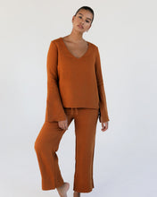 Load image into Gallery viewer, 100% French Flax Linen Top in Rust