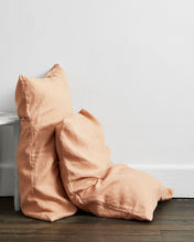 Load image into Gallery viewer, Terracotta 100% Flax Linen Pillowcases (Set of Two)