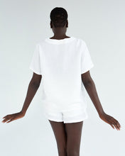 Load image into Gallery viewer, 100% French Flax Linen Shorts in White